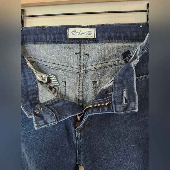 Madewell Womens Straight Leg Jeans Size 25 Dark Denim Mid Rise‎ Staple Normcore - Picture 2 of 7